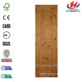 24 in. x 80 in. 2-Panel Arch Top Unfinished V-Grooved Solid Core Knotty Alder Single Prehung Interior Door